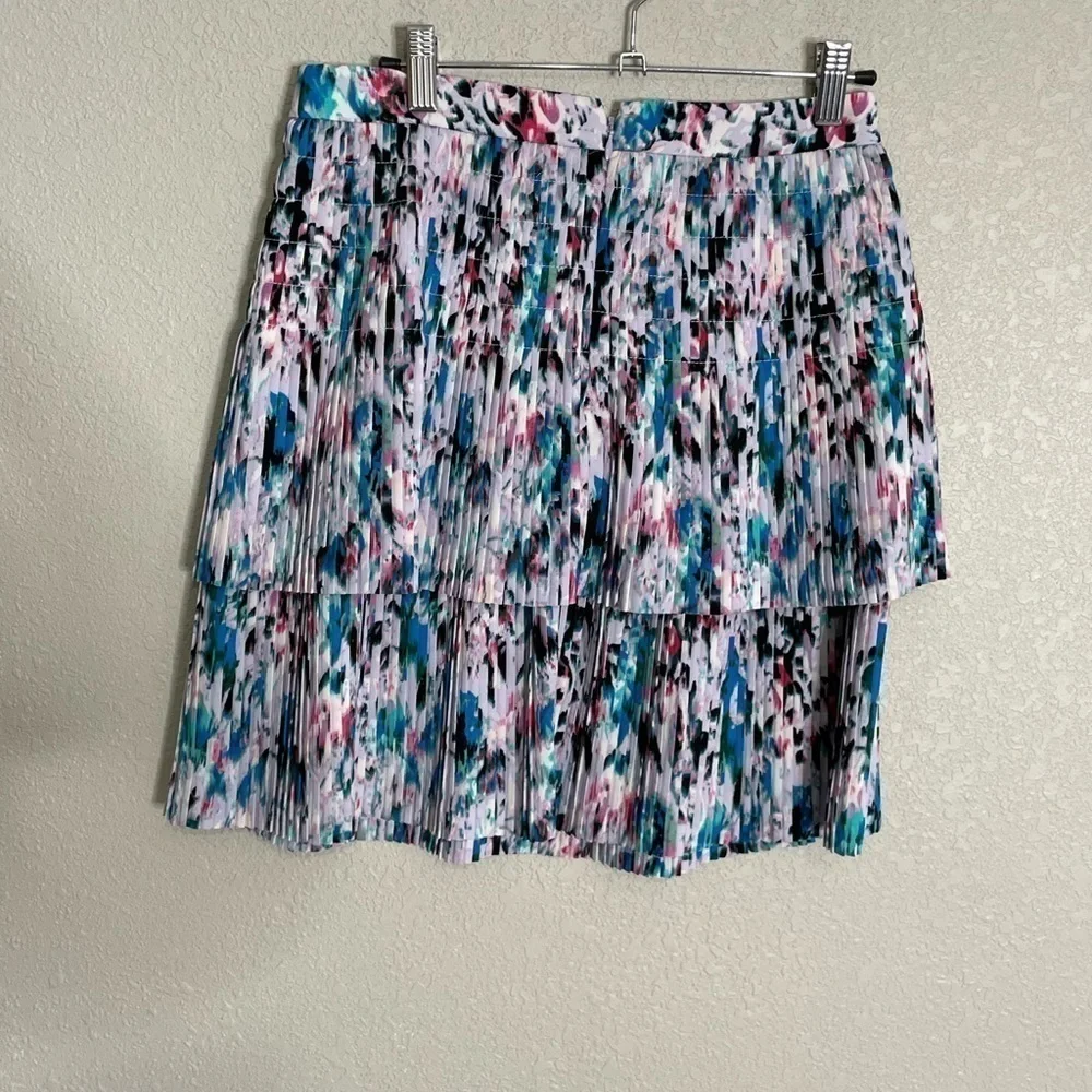 J Crew Purple Accordion Pleated Skirt 0